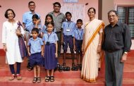 CASK distributes Footwear at St. Rafaels English Higher Primary school - Badyar